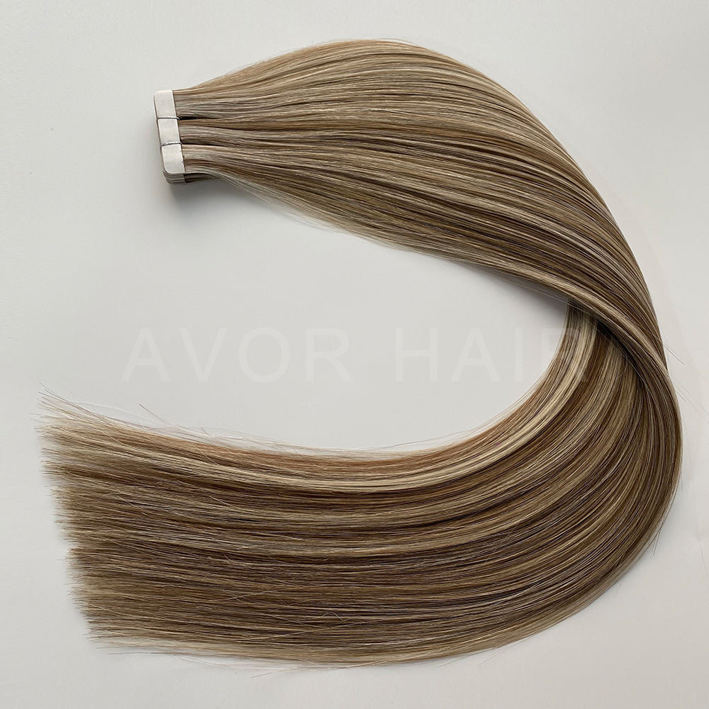 Tape-In Hair #Warm Chocolate Tone Color Hair