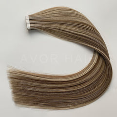 Tape-In Hair #Warm Chocolate Tone Color Hair