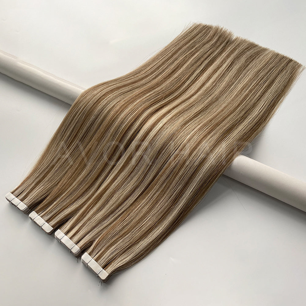 Tape-In Hair #Warm Chocolate Tone Color Hair