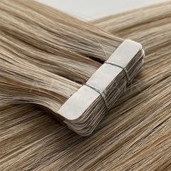 Tape-In Hair #Warm Chocolate Tone Color Hair