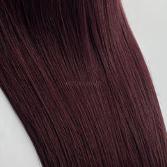 Tape-In Hair #Soft Auburn Brown Color Hair