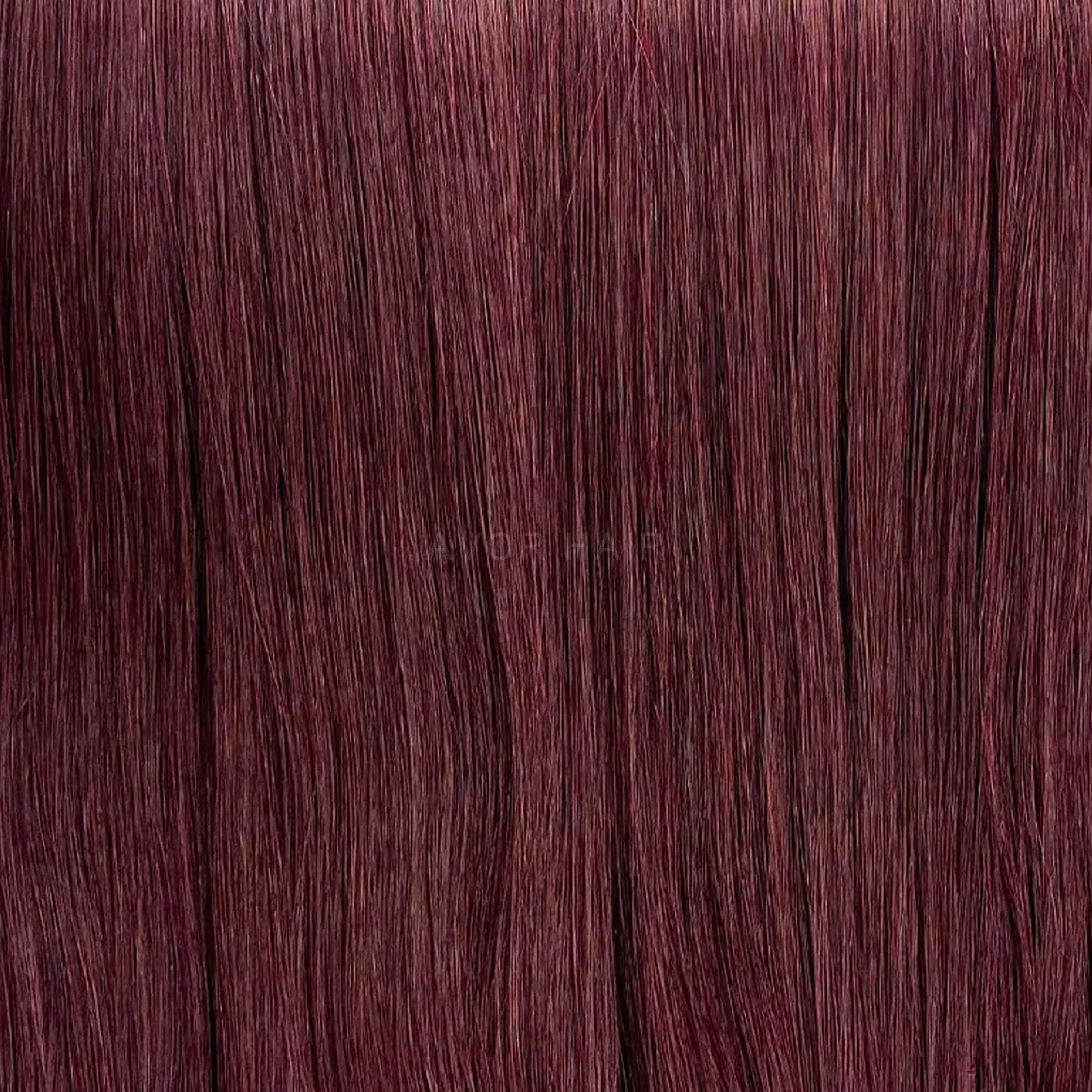 Tape-In Hair #Soft Auburn Brown Color Hair