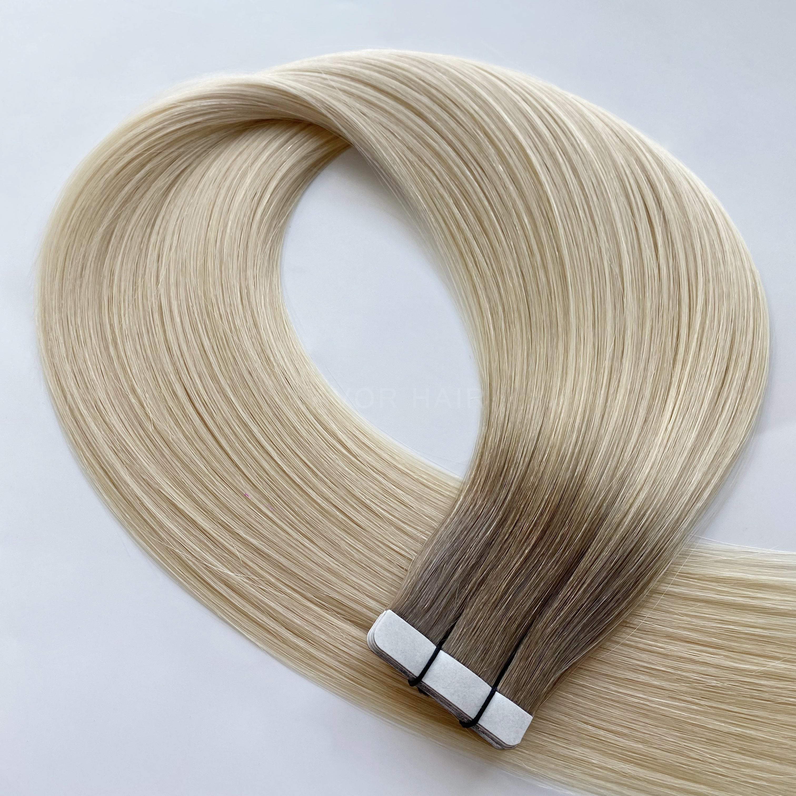 Tape-In Hair #Ash Blonde Transition Color Hair