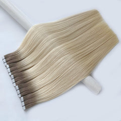 Tape-In Hair #Ash Blonde Transition Color Hair