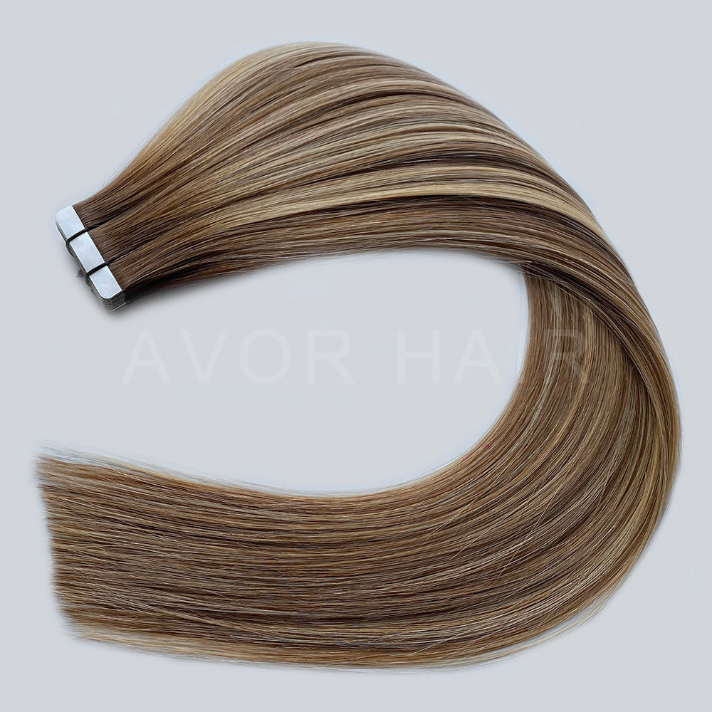 Tape-In Hair #Champagne Light Blonde Color Hair