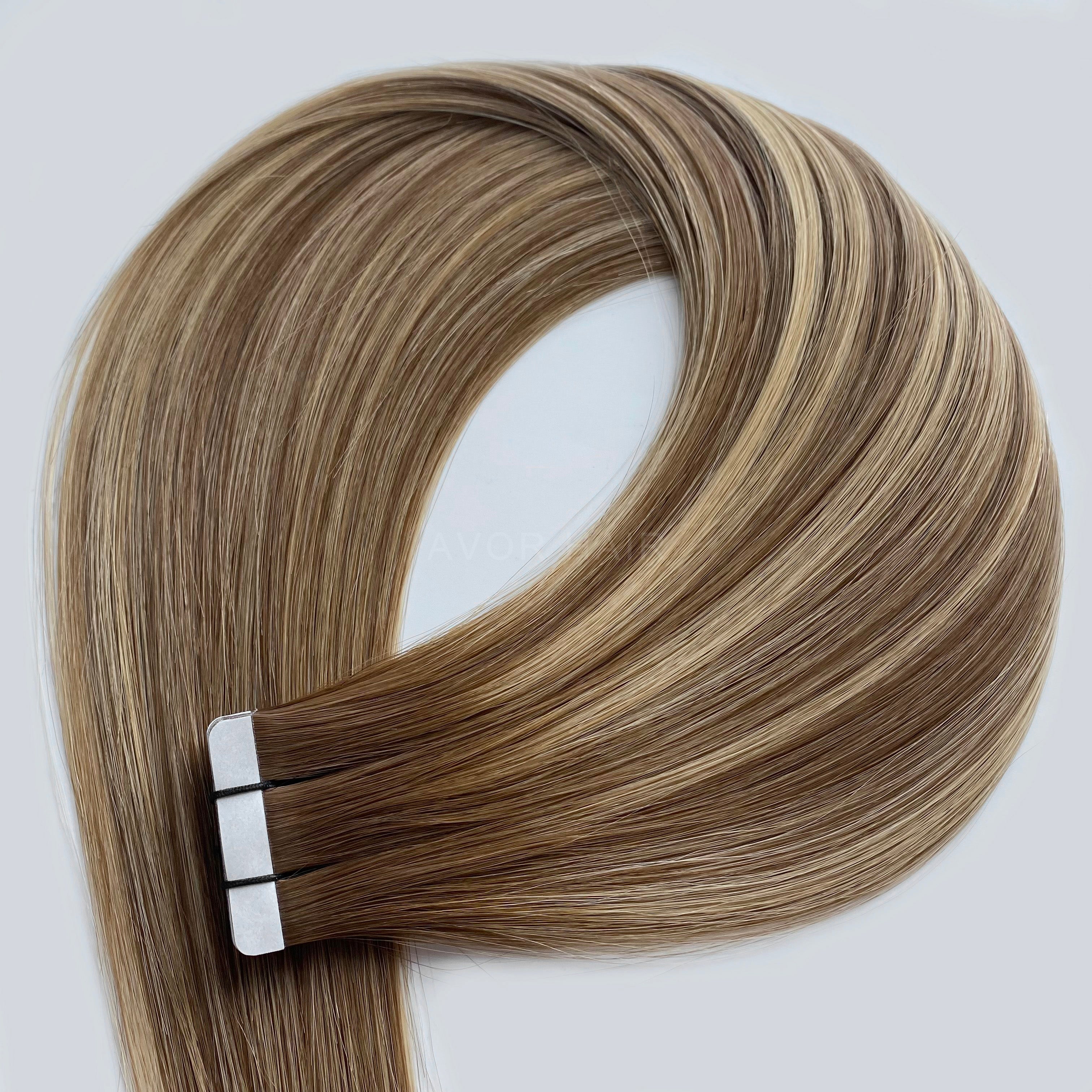 Tape-In Hair #Champagne Light Blonde Color Hair