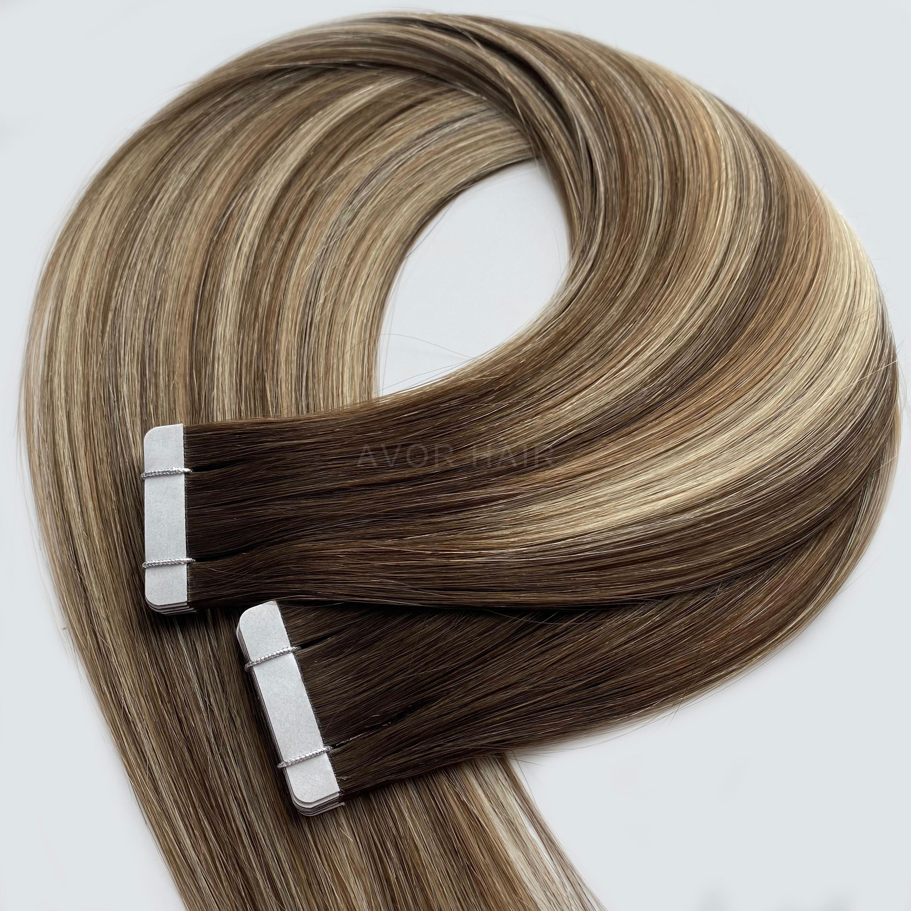 Tape-In Hair #Smoky Pearl Blonde Color Hair