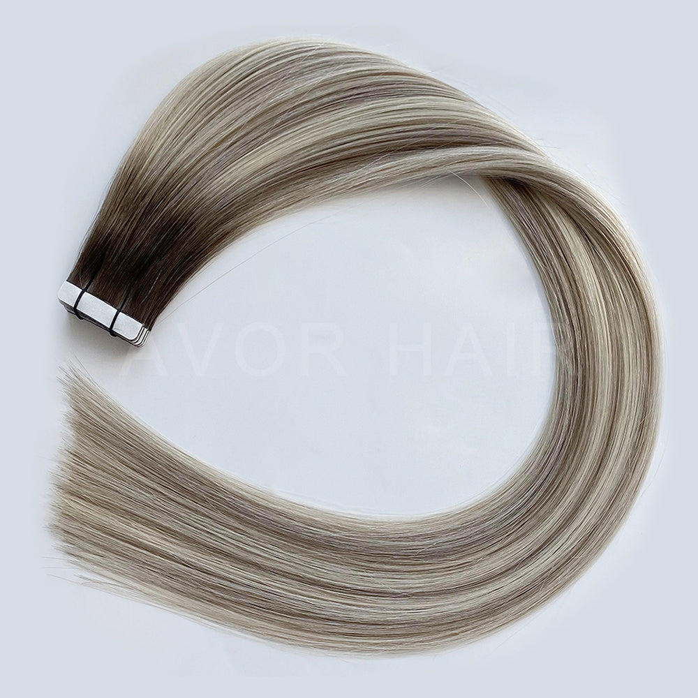 Tape-In Hair #Cool Ash Fusion Color Hair