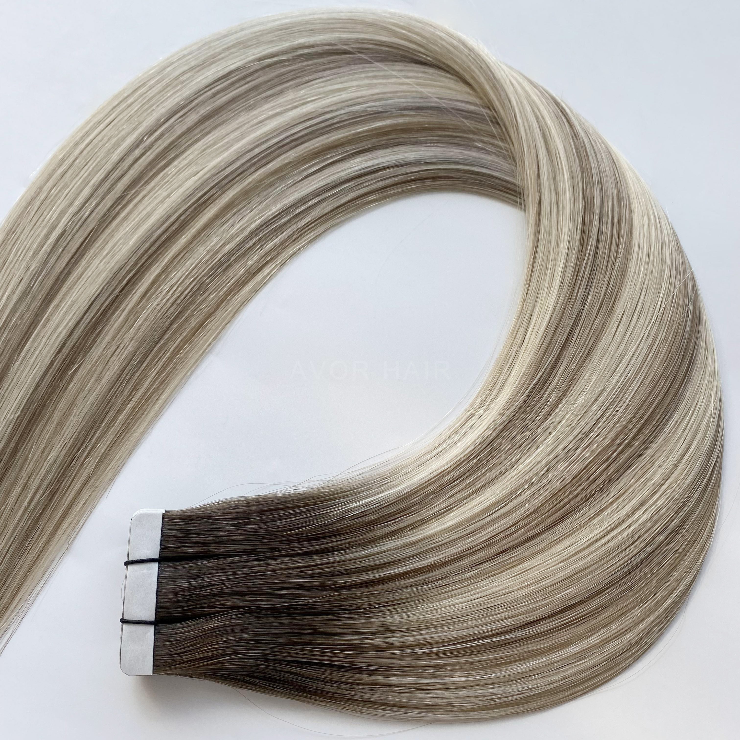 Tape-In Hair #Iced Light Blonde Color Hair