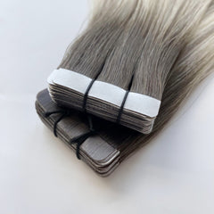 Tape-In Hair #Iced Light Blonde Color Hair