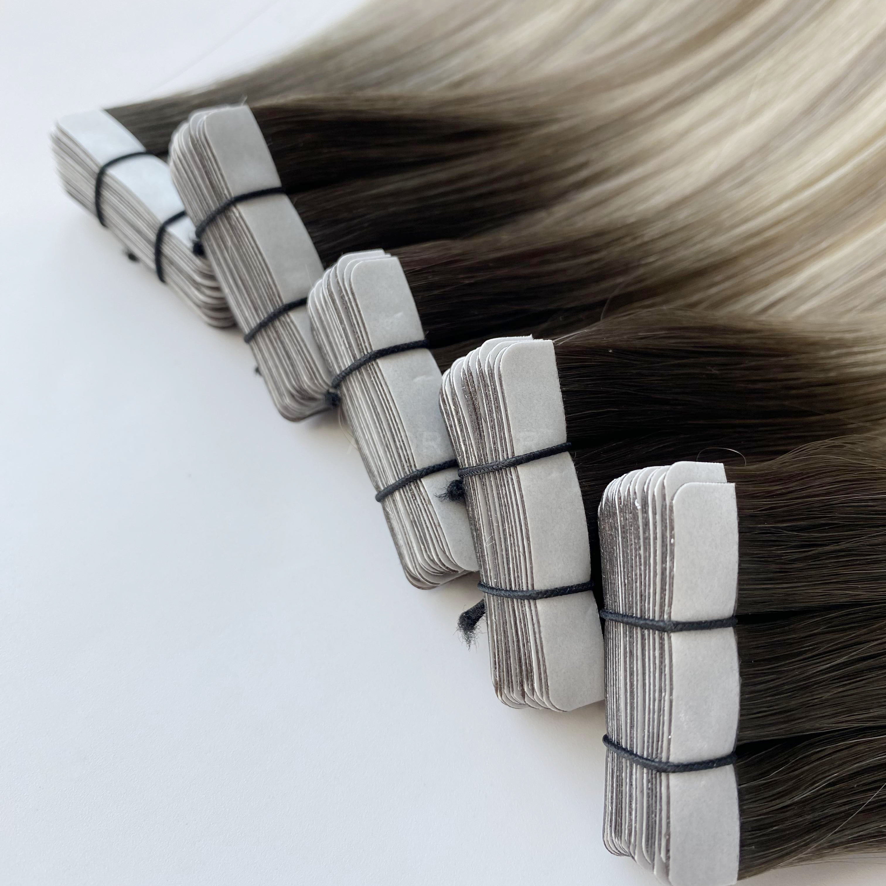 Tape-In Hair #Iced Light Blonde Color Hair
