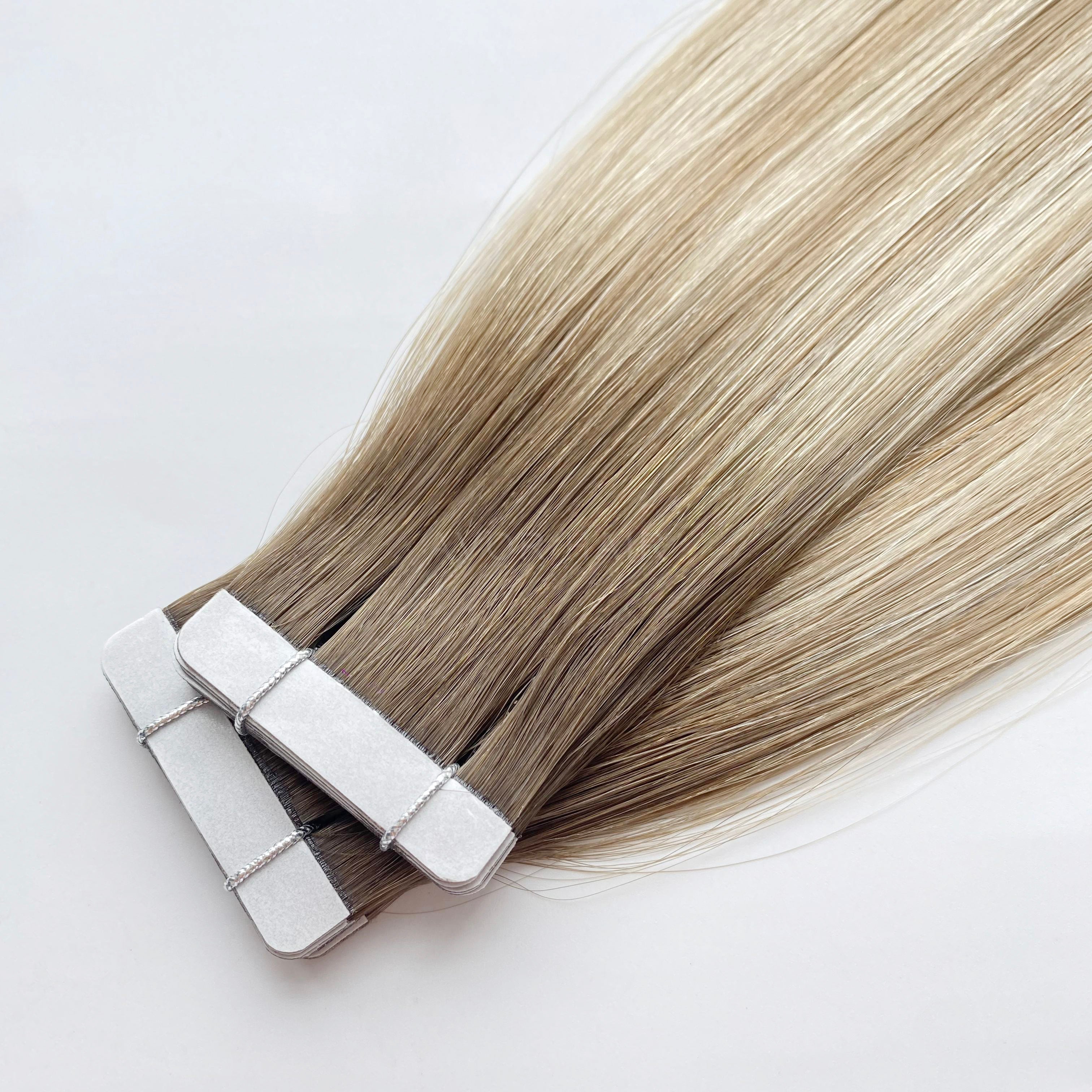 Tape-In Hair #Soft Hand-Painted Blonde Color Hair