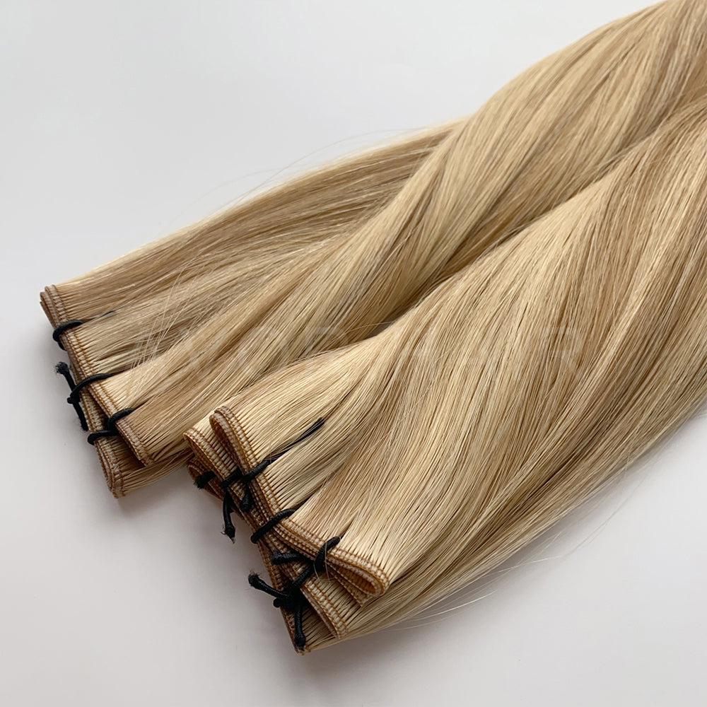 Genius Weft #Soft Pearl Blonde Color Hair