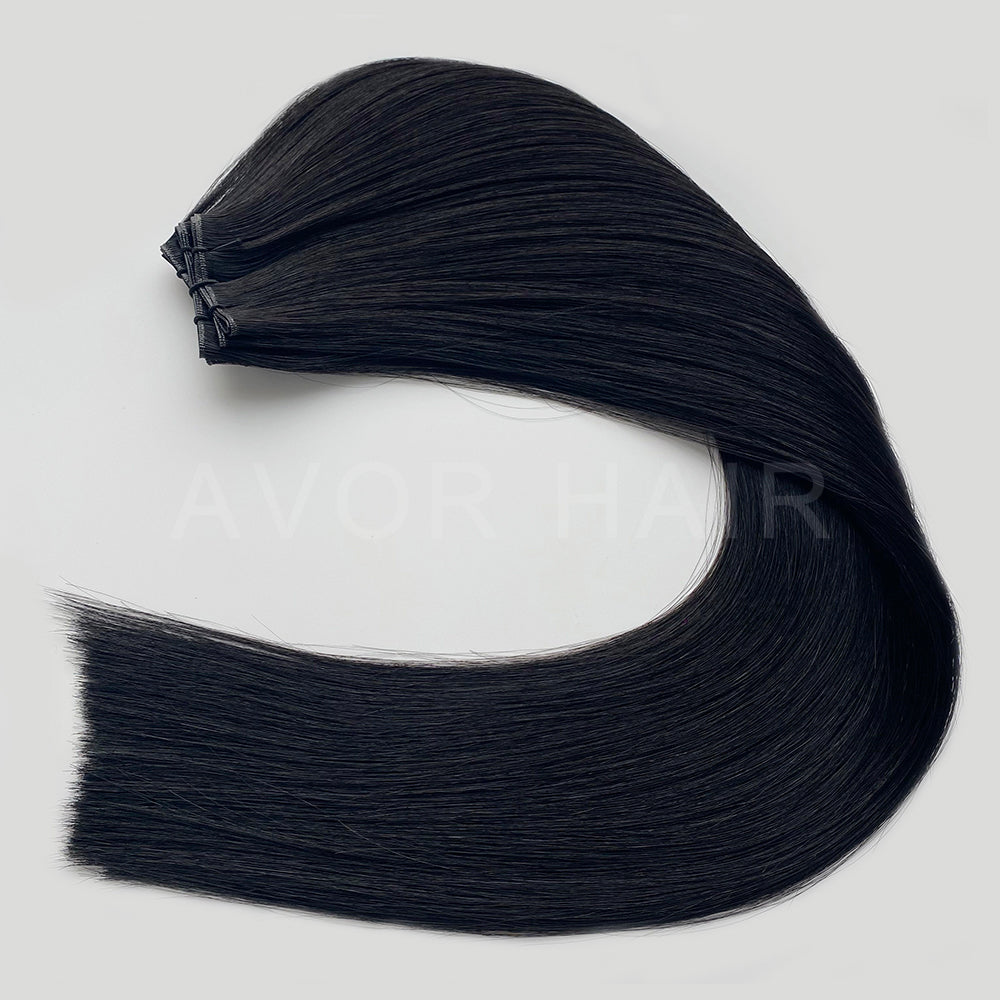 Genius Weft #Pure Deep Black Color Hair