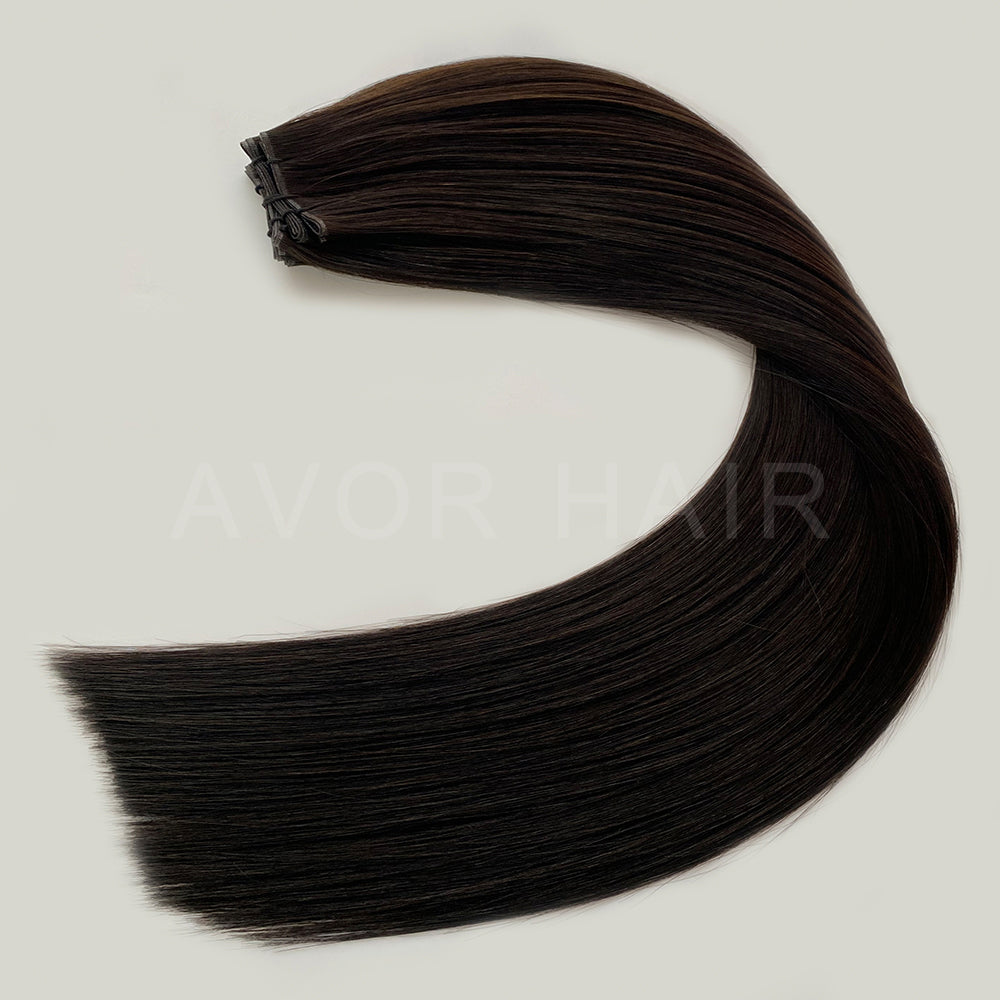 Genius Weft #Natural Soft Black Color Hair