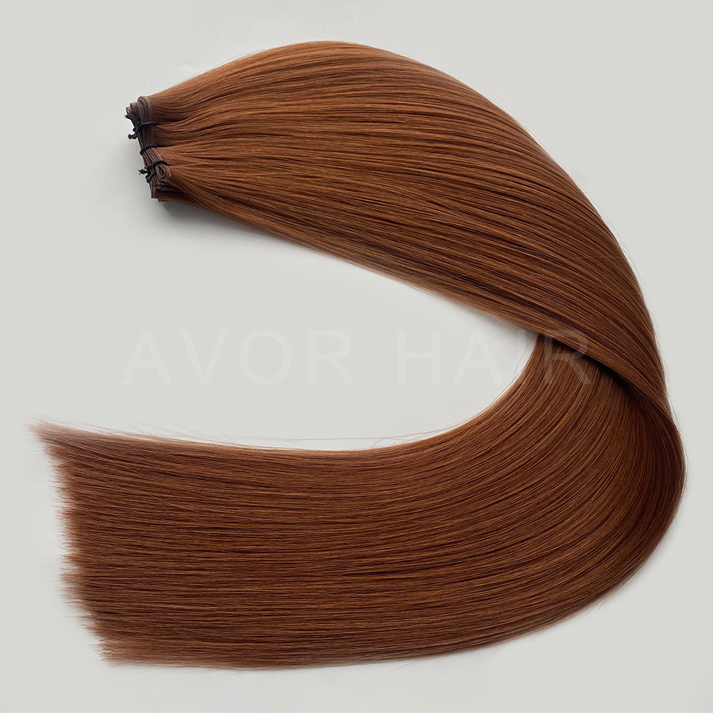 Genius Weft #Warm Strawberry Light Blonde Color Hair