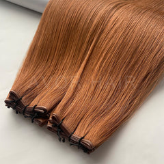 Genius Weft #Warm Strawberry Light Blonde Color Hair