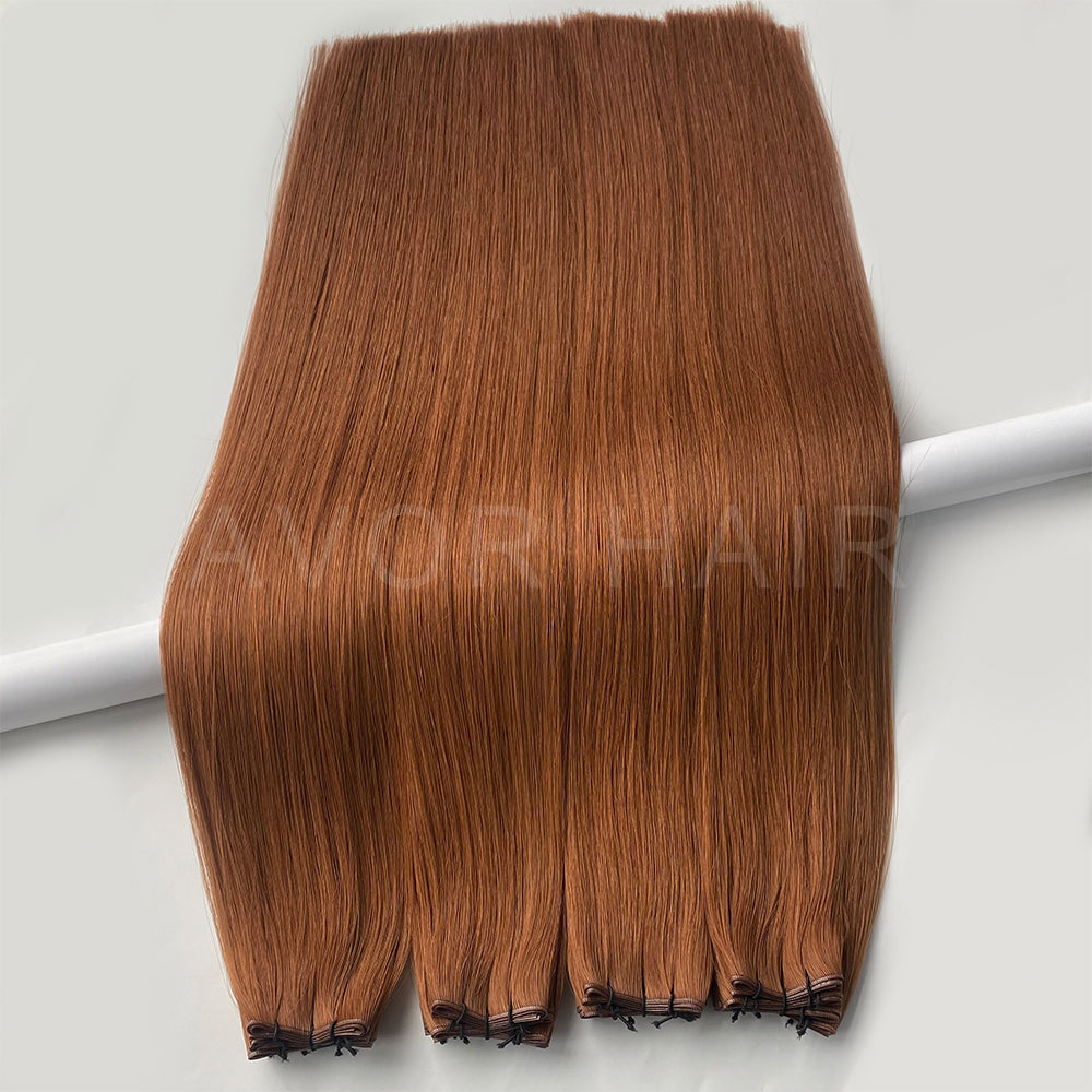 Genius Weft #Warm Strawberry Light Blonde Color Hair