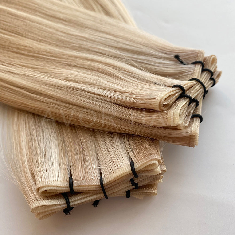 Genius Weft #Cream Blonde Finish Color Hair