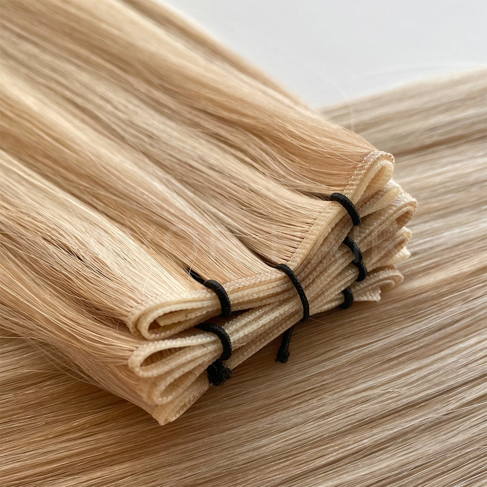 Genius Weft #Cream Blonde Finish Color Hair