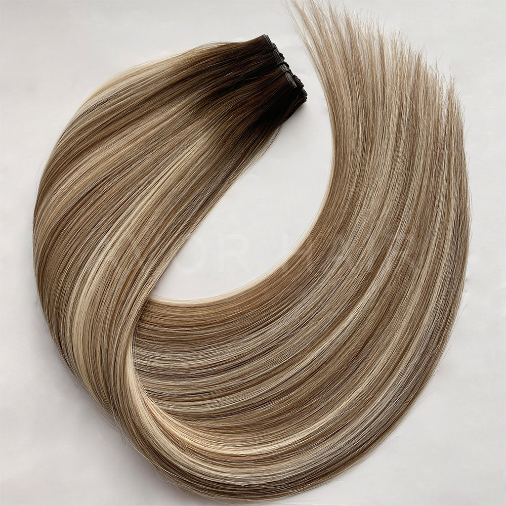Genius Weft #Balanced Beige Blonde Color Hair