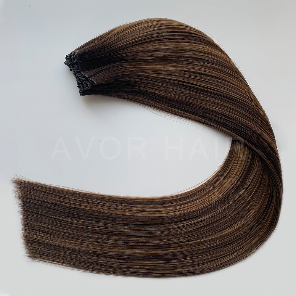 Genius Weft #Brown to Blonde Fade Color Hair