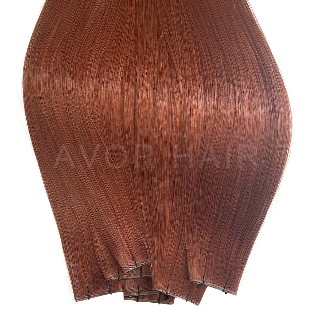 Genius Weft #Natural Copper Tone Color Hair