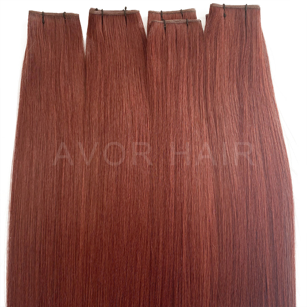 Genius Weft #Natural Copper Tone Color Hair