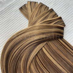 Genius Weft #Honey blonde transition Color Hair