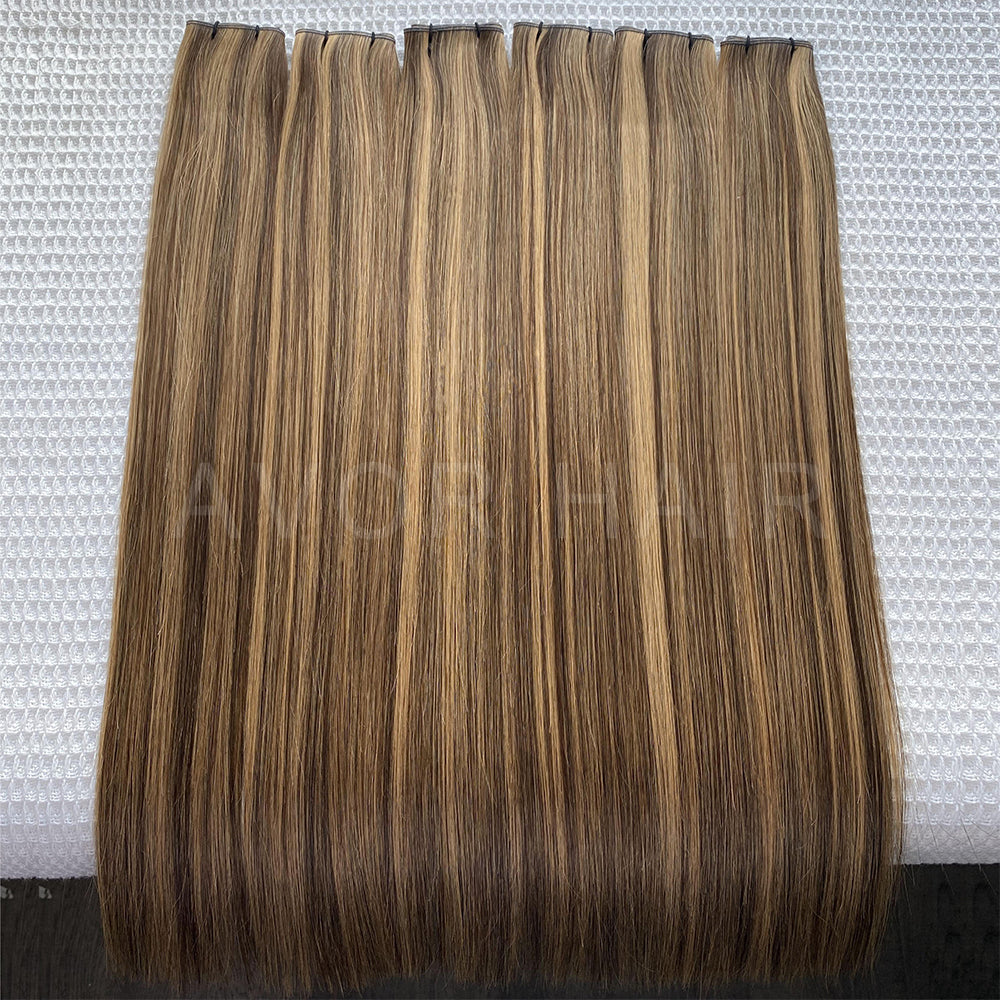 Genius Weft #Honey blonde transition Color Hair