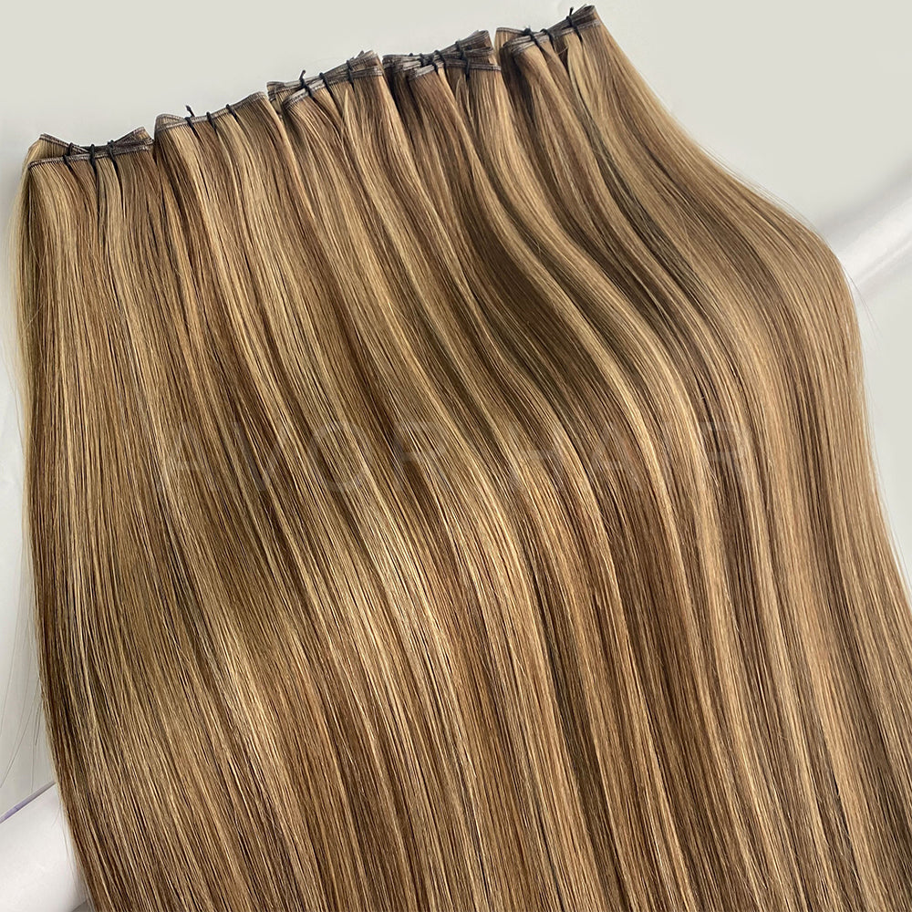Genius Weft #Ash Cocoa Brown Color Hair