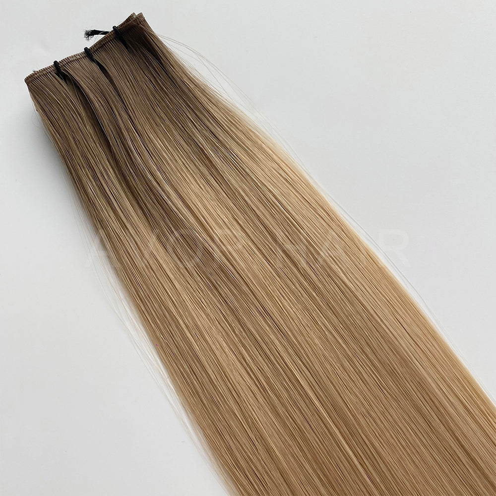 Genius Weft #Beige Blonde Transition Color Hair