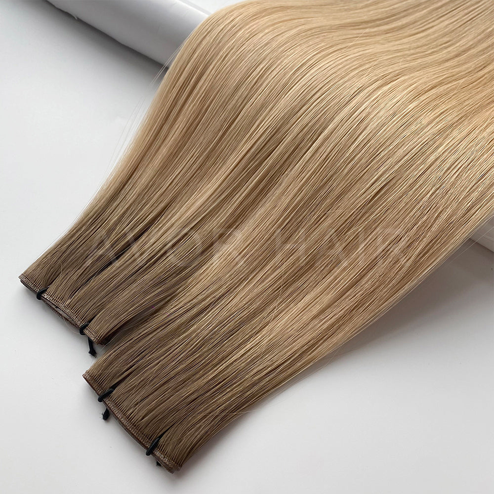 Genius Weft #Beige Blonde Transition Color Hair