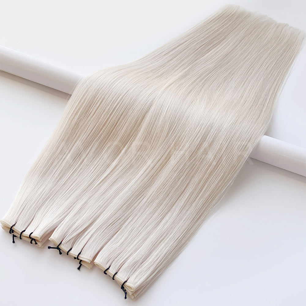 Genius Weft #Clean Platinum Blonde Color Hair