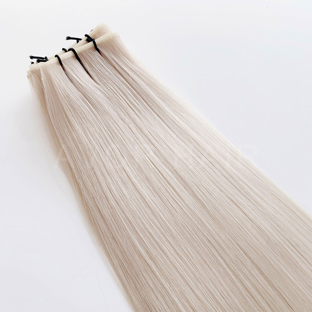 Genius Weft #Clean Platinum Blonde Color Hair