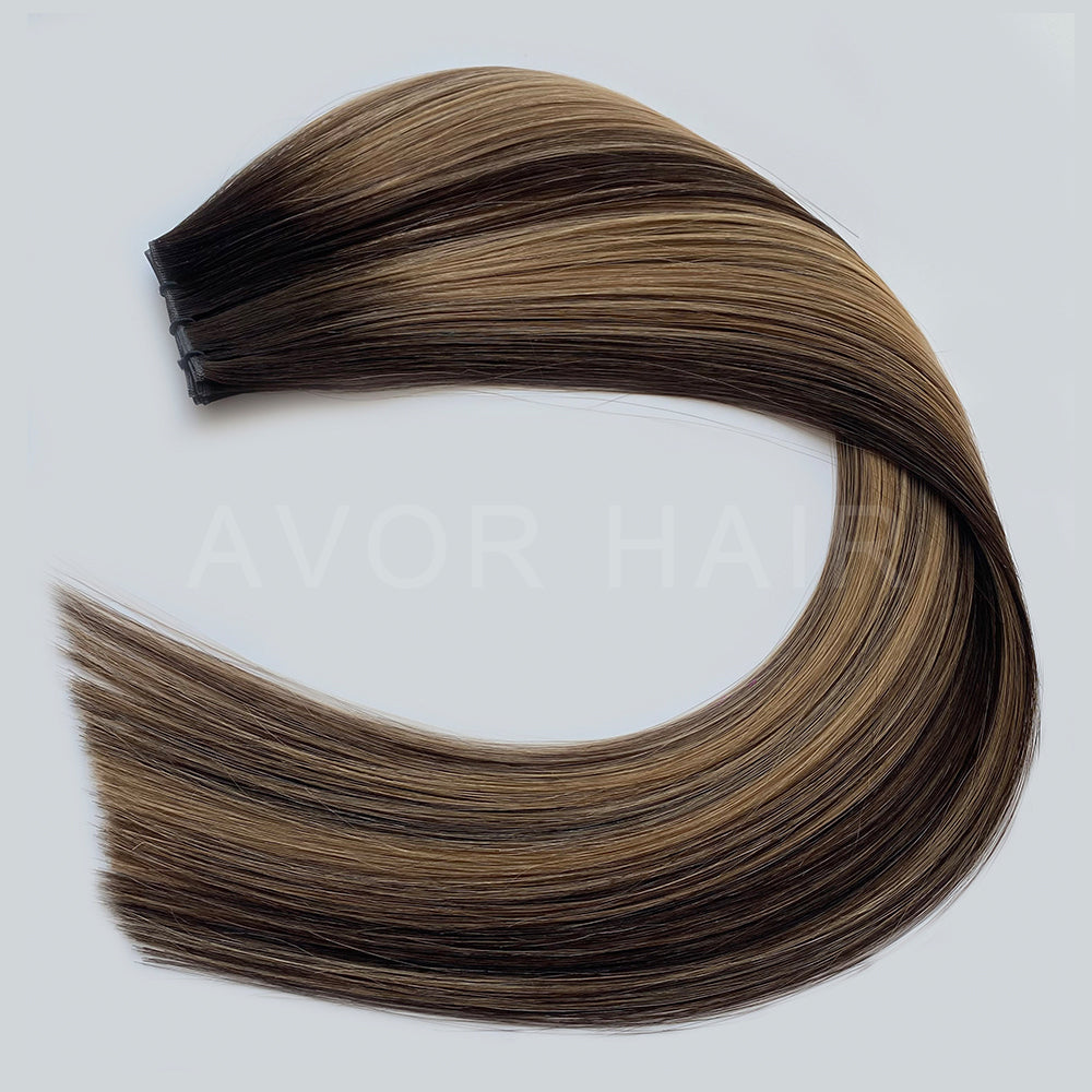 Genius Weft #Chocolate to Blonde Melt Color Hair