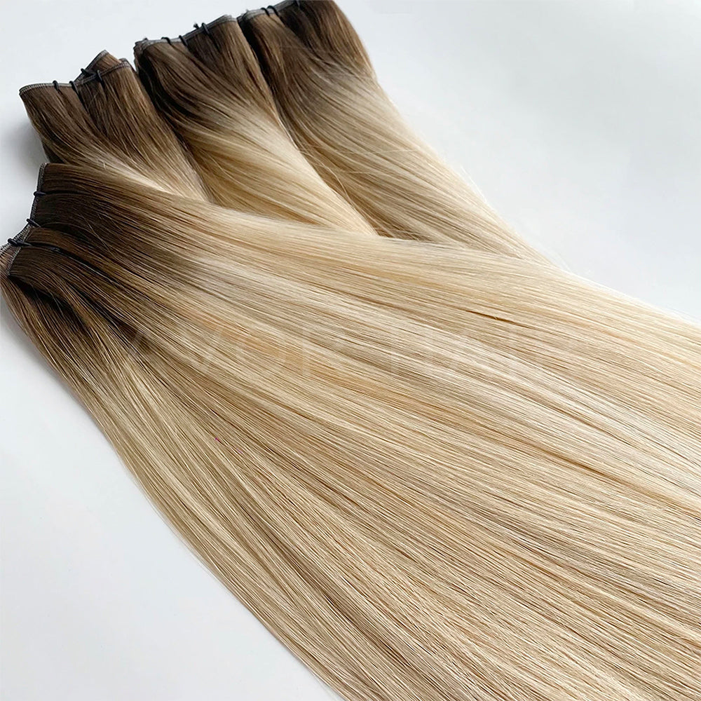 Genius Weft #Soft Hand-Painted Blonde Color Hair